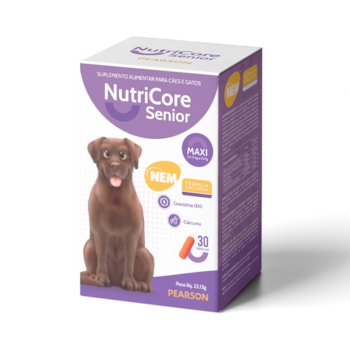 Suplemento Alimentar NutriCore Senior Maxi para Cães - 30 capsulas Suplemento Alimentar NutriCore Senior Maxi para Cães - 30 capsulas