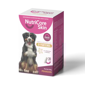 Suplemento Alimentar NutriCore Skin Maxi para Cães - 30 capsulas Suplemento Alimentar NutriCore Skin Maxi para Cães - 30 capsulas