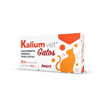 Suplemento Avert Kalium Vet para Gatos com 30 Comprimidos