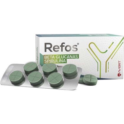 Suplemento Nutricional Avert Refós Beta Glucanas Spirulina com 30 comprimidos