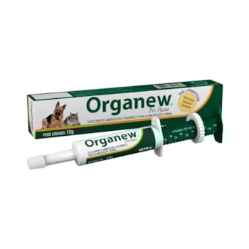 Suplemento Organew Pet Pasta Vetnil para Cães e Gatos 12g