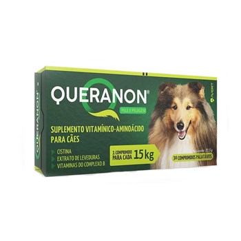 Suplemento Vitamínico-Aminoácido Avert Queranon para Cães de 15 Kg com 30 comprimidos