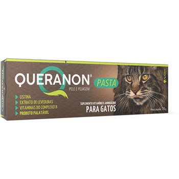 Suplemento Vitamínico Aminoácido Avert Queranon Pasta para Gatos 70 g