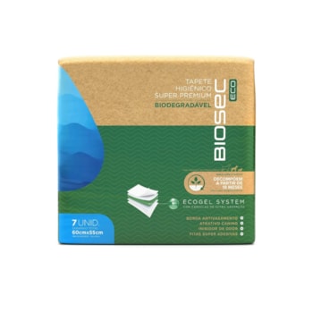 Tapete Higiênico Biodegradável Biosec Eco 60x55cm