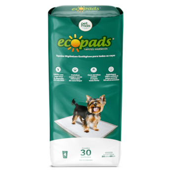 Tapete Higiênico Ecopads Petmais 30 unidades