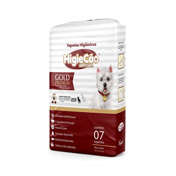 Tapete Higiênico Gold Premium Higiecão para Cães de Grande e Médio Porte - Tam. 60x80