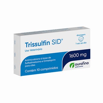 Trissulfin Sid Antimicrobiano 1600mg com 10 Comprimidos