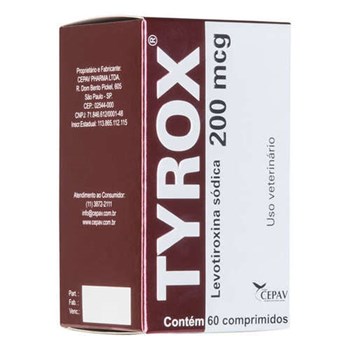 Tyrox Repositor Hormonal 200mcg com 60 comprimidos