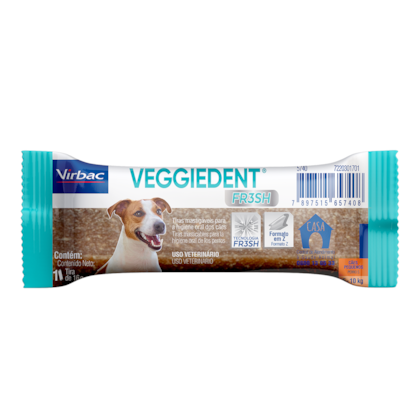 Veggiedent Fresh Virbac para Cães de 5 a 10Kg com 01 Tira Mastigável