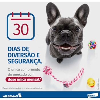 Vermífugo Elanco Milbemax C para Cães de 5 até 25kg com 2 comprimidos Vermífugo Elanco Milbemax C para Cães de 5 até 25kg com 2 comprimidos