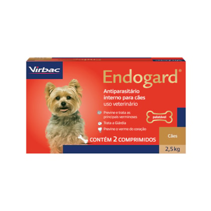 Vermífugo Endogard Virbac Cães até 2,5kg