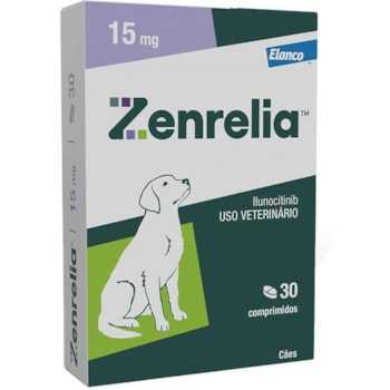 Zenrelia Dermatológico Elanco para Cães - 15mg com 30 Comprimidos